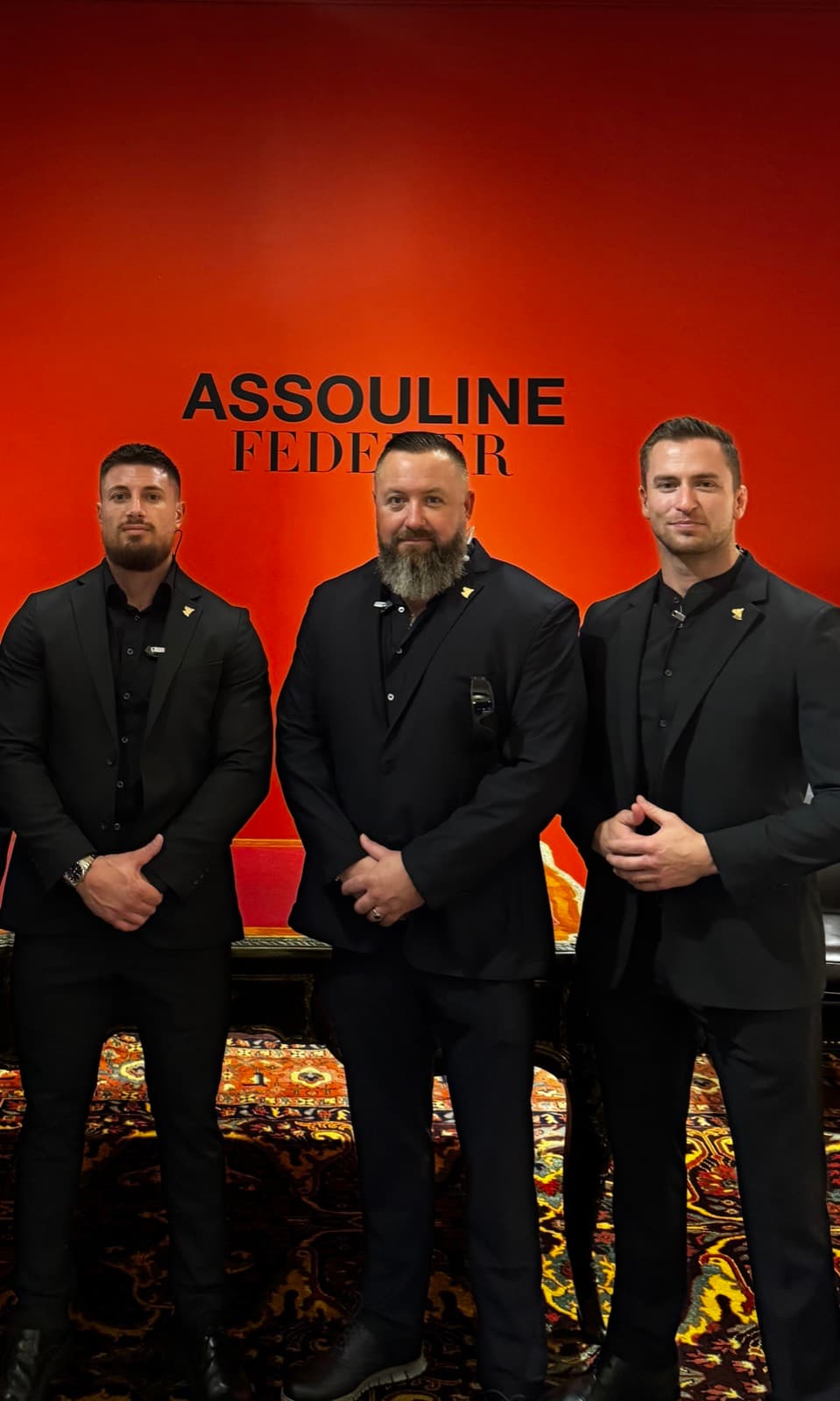 RS team at Assouline Federer event