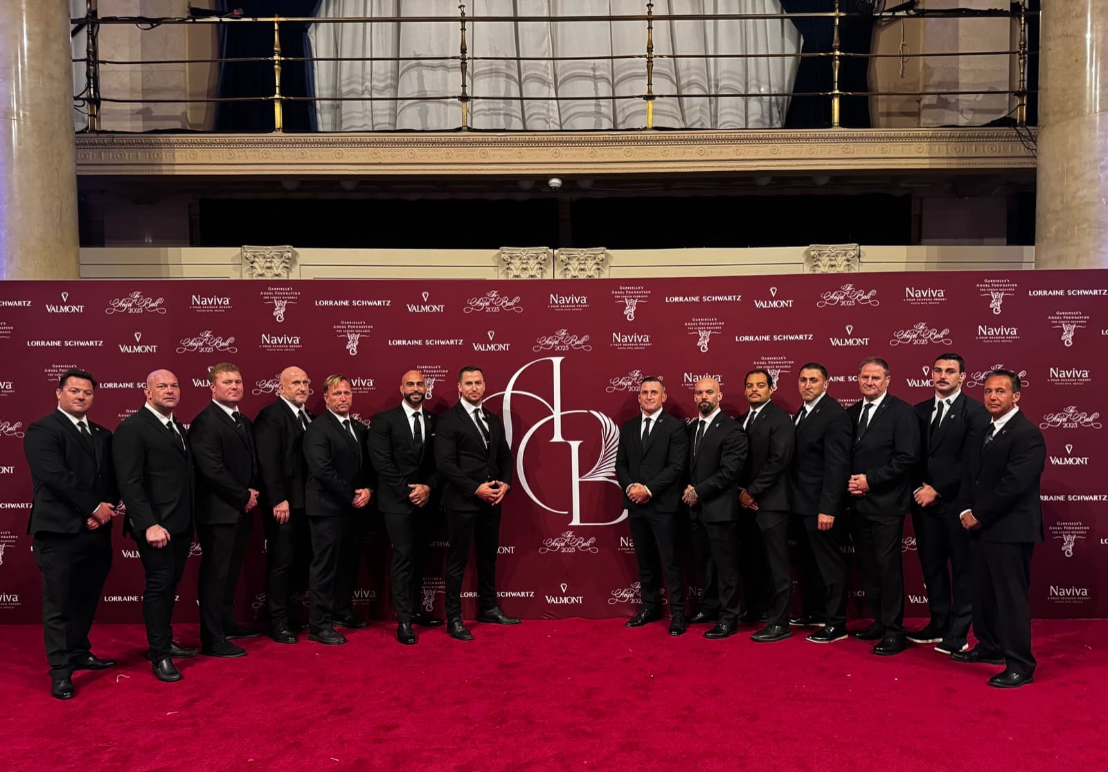 RS team at luxury gala red carpet