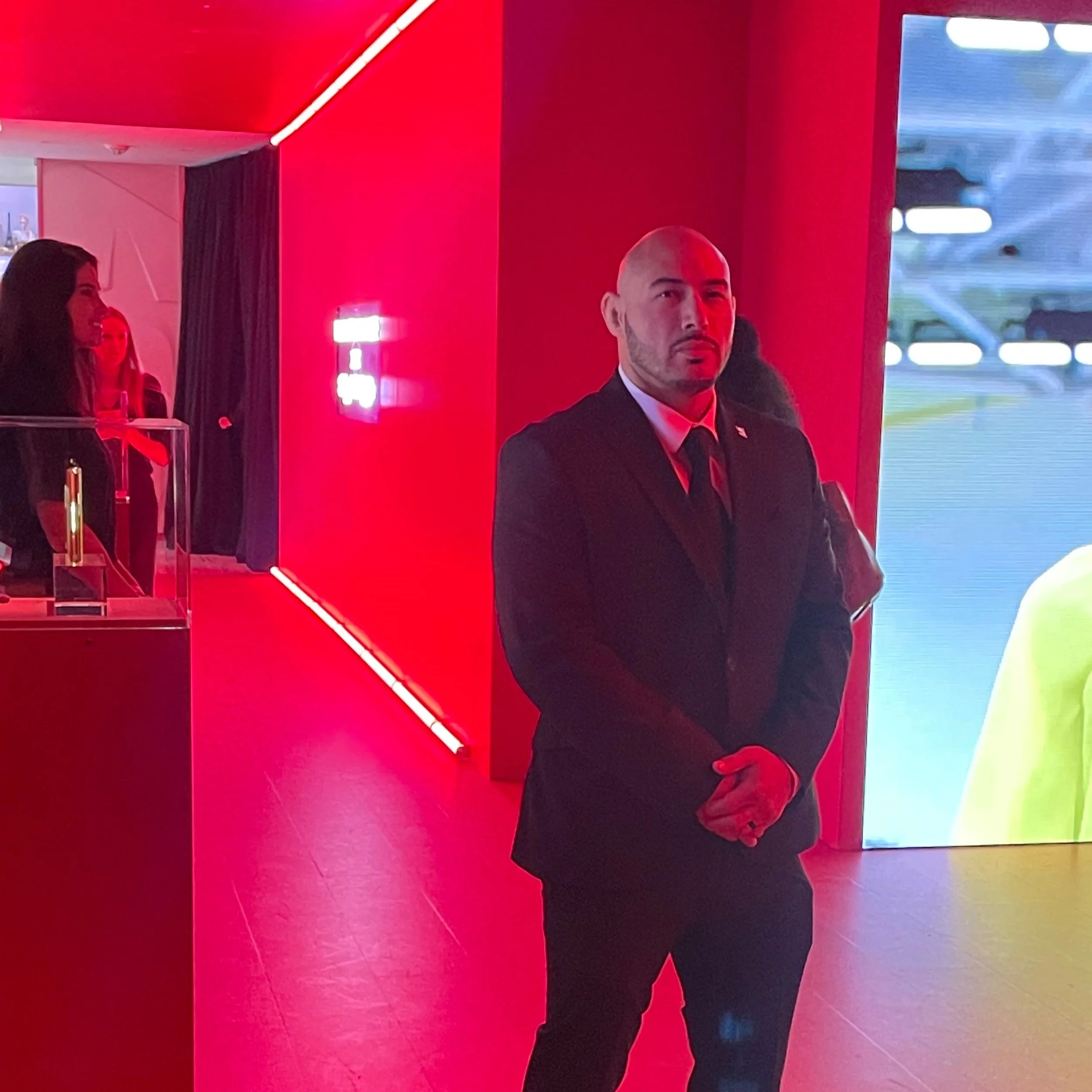Agent on post at high-profile red room event