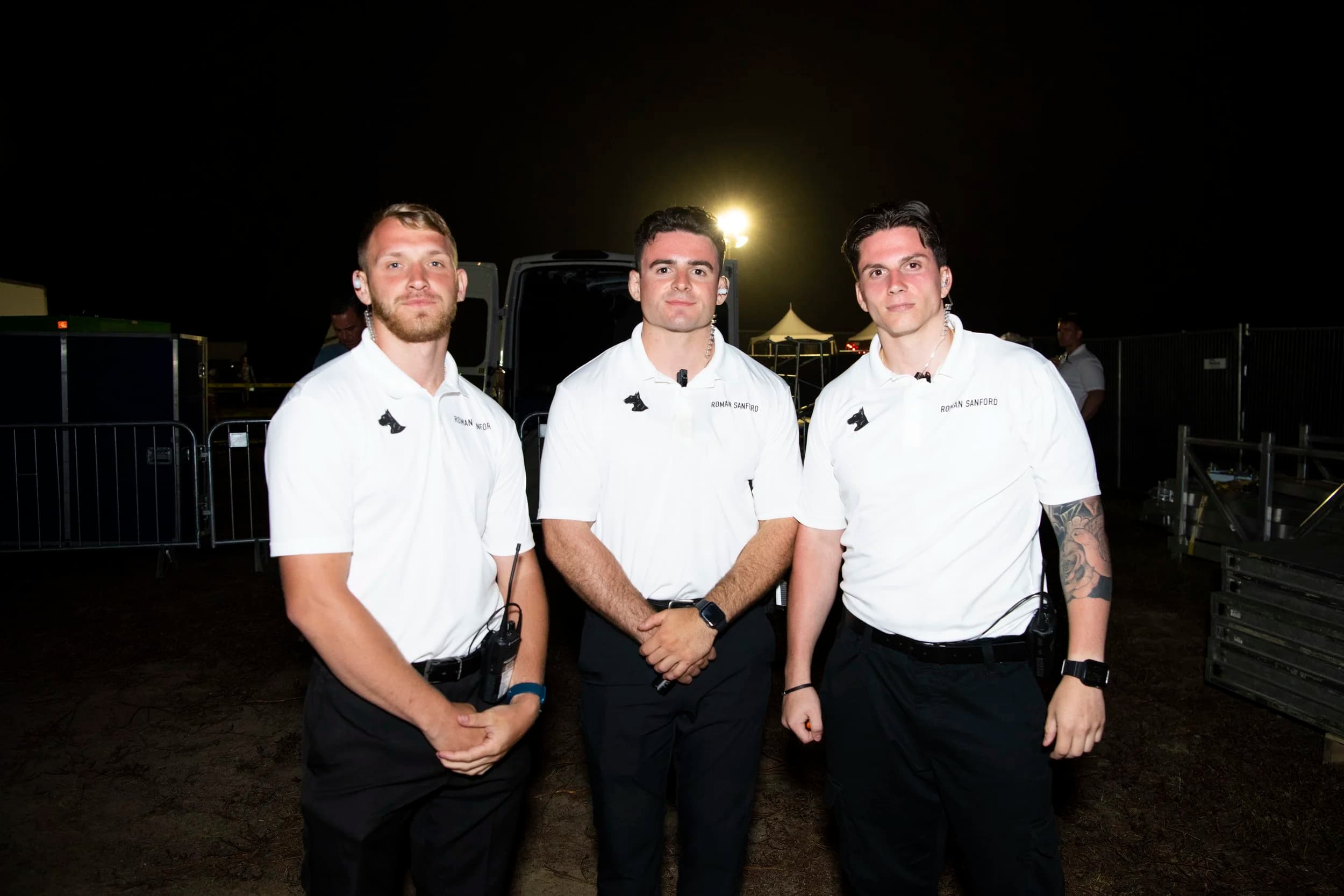 RS security team at outdoor festival event