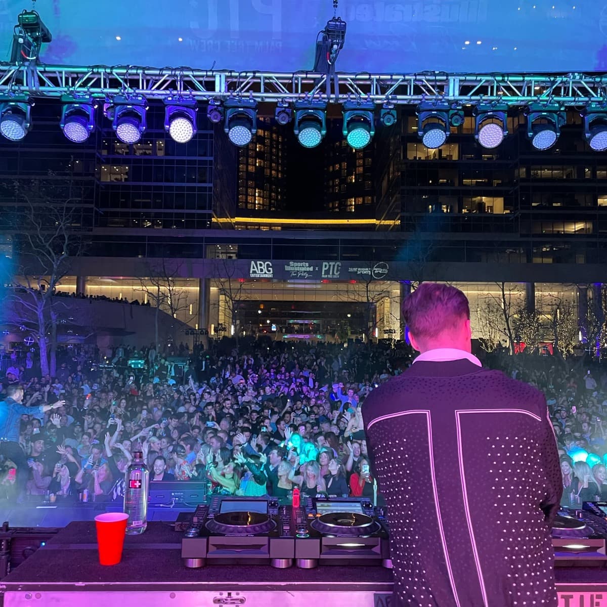 DJ event security at Super Bowl party